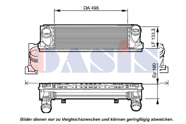 AKS DASIS Kompressoriõhu radiaator 057029N